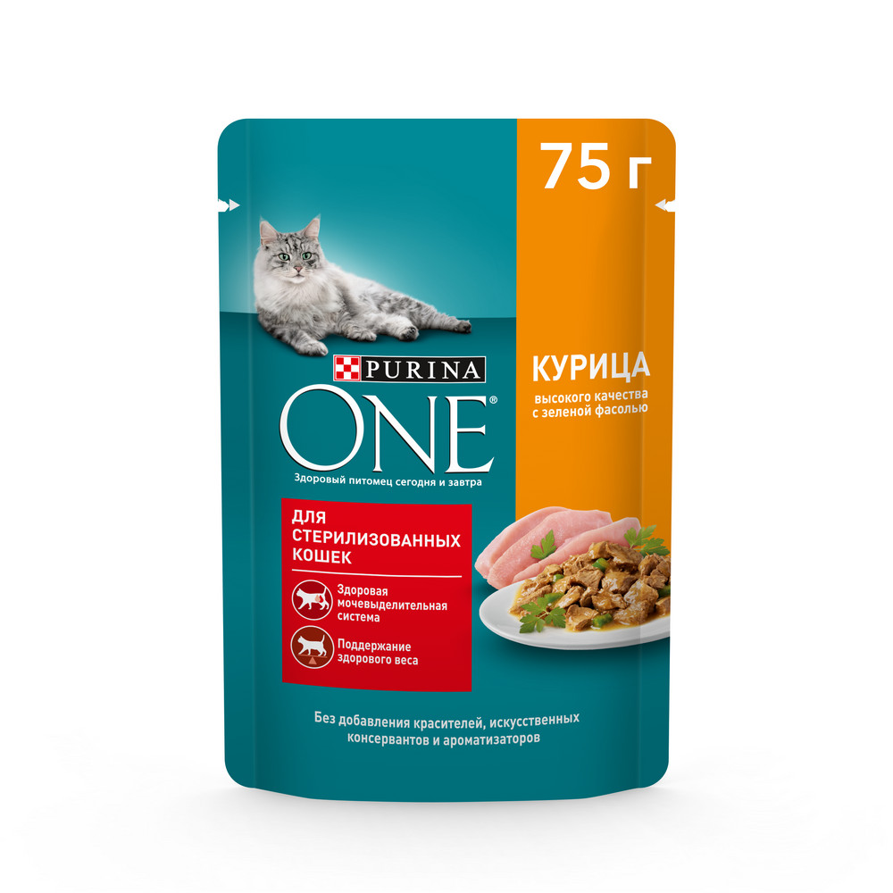 Консервированный корм Purina ONE для стерилизованных кошек